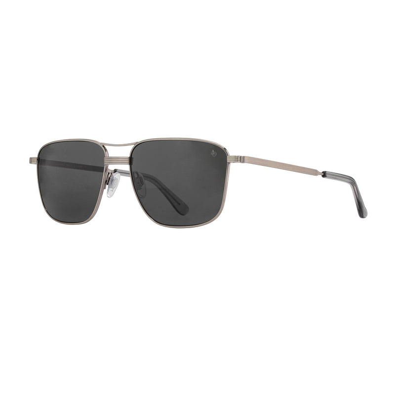 American Optical - Airman - Pewter - Grey Polarized Nylon Lenses - Sunglasses - Navigator - Metal