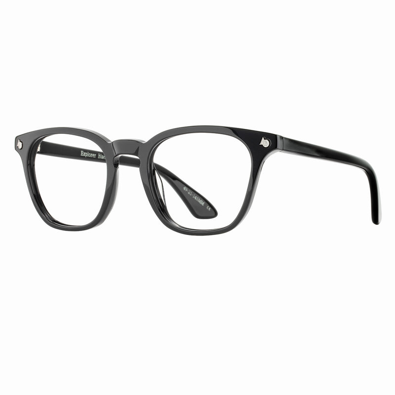 American Optical - Explorer - Black - Rectangle - Plastic - Eyeglasses