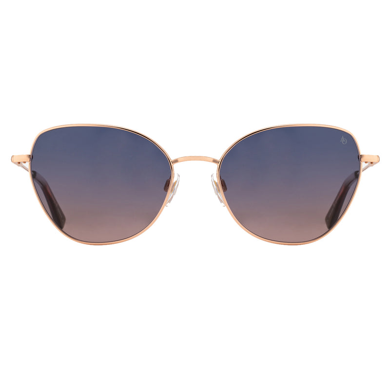 American Optical - Whitney - Rose Gold / SunVogue Pink Gradient Polarized Tinted Lenses - Cat-eye - Cateye - Metal - sunglasses