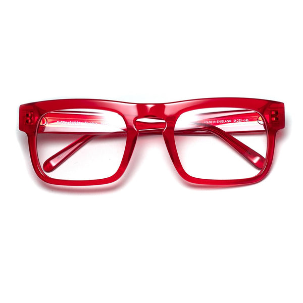 Catch London - Boundary - Red-25 - Bold - Rectangle - Plastic - Acetate - Eyeglasses