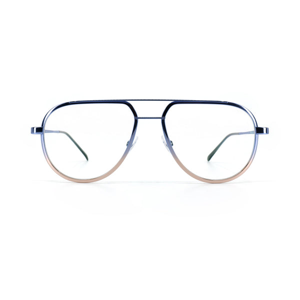 Gotti - Allidy - VBM - Violet Blue to Bronze Gradient - Titanium - Aviator - Eyeglasses