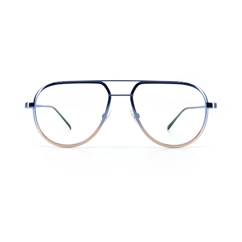 Gotti - Allidy - VBM - Violet Blue to Bronze Gradient - Titanium - Aviator - Eyeglasses