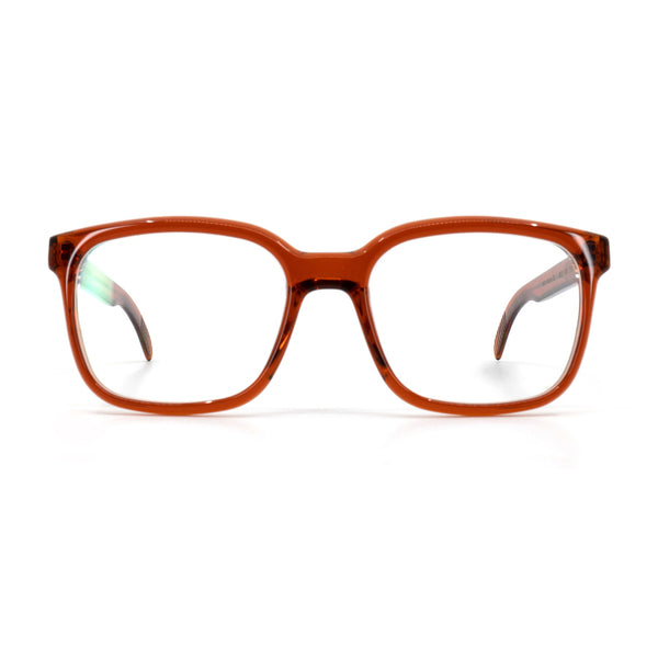 Gotti - Holly - RWT - Rust Red - Rectangle - Plastic - Eyeglasses - Eyewear