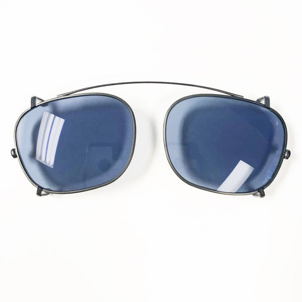 Masunaga - 000C - Sun-clip - Sunglasses Clip - #19 - Blue Tint - Titanium - Sunglasses