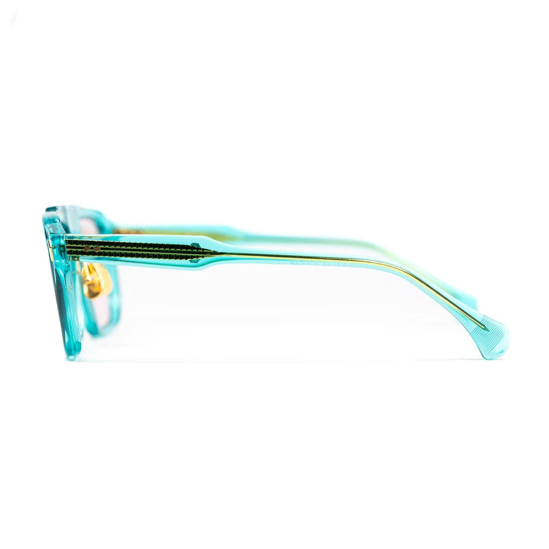 T Henri - EVO - Vice City - Pink Tinted Lenses - Rectangle - Plastic - Sunglasses - Luxury Eyewear