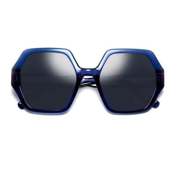 Tom Davies - Isabella - 2167 - Blue / Amber / Grey-Tinted Lenses - Hexagonal - Hexagon - Plastic - Acetate - Women - Sunglasses
