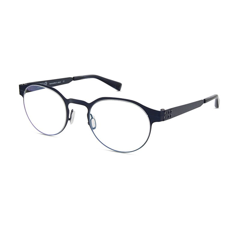 Zero G - Hunter - Brushed Blue Steel - Round - Titanium - Eyeglasses