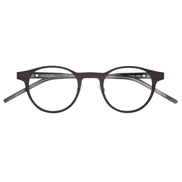 Face A Face - Alium 180 3 - TM12 - Matte Black / Smoke Grey - Round - Metal - Aluminum - Eyeglasses