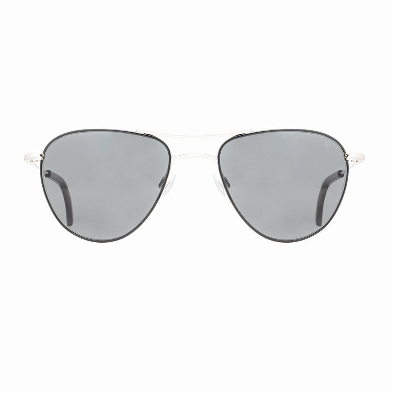 American Optical - Sebring - Black-Silver - Gray Tinted Lenses - Aviator - Women - Sunglasses - Metal
