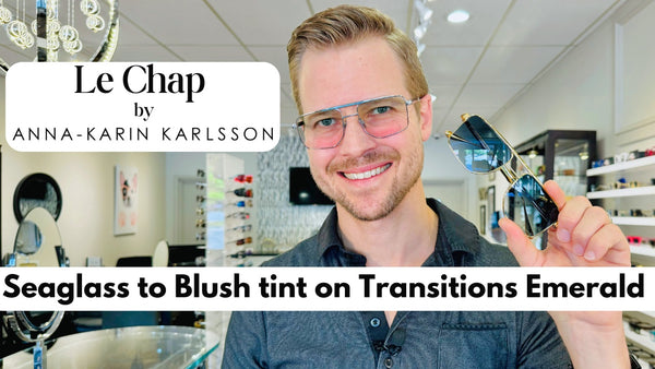 Custom Seaglass to Blush Tint on Transitions Emerald | Le Chap by Anna-Karin Karlsson