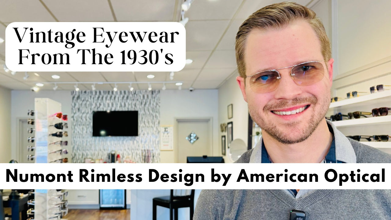 Numont Rim American Optical Fullview | 1930s Numont Rimless Vintage Frame – Hicks ...