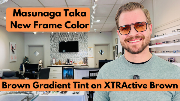 Masunaga Taka Sun in New Black Color | Lenses: Brown 40 to Amber 25 on Transitions XTRActive Brown