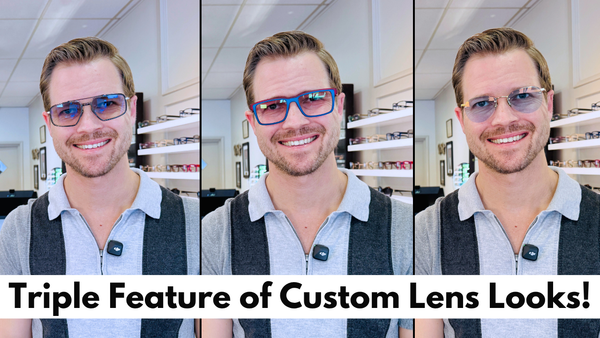 Three Tinted Transitions Lens Looks: Masunaga, Leisure Society, & Tom Davies