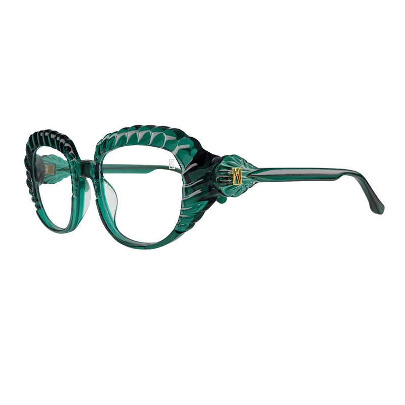 Anna-Karin Karlsson - AKK - Sea Shelly - Emerald - Rectangle - Acetate - Plastic - Eyeglasses