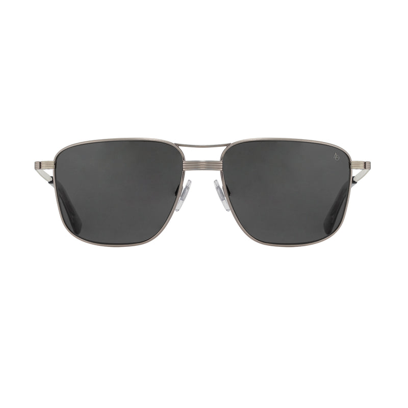 American Optical - Airman - Pewter - Grey Polarized Nylon Lenses - Sunglasses - Navigator - Metal