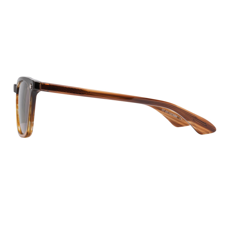 American Optical - Alden - Chestnut Fade - Brown Polarized - Rectangle - Plastic - Acetate - Polarized - Sunglasses