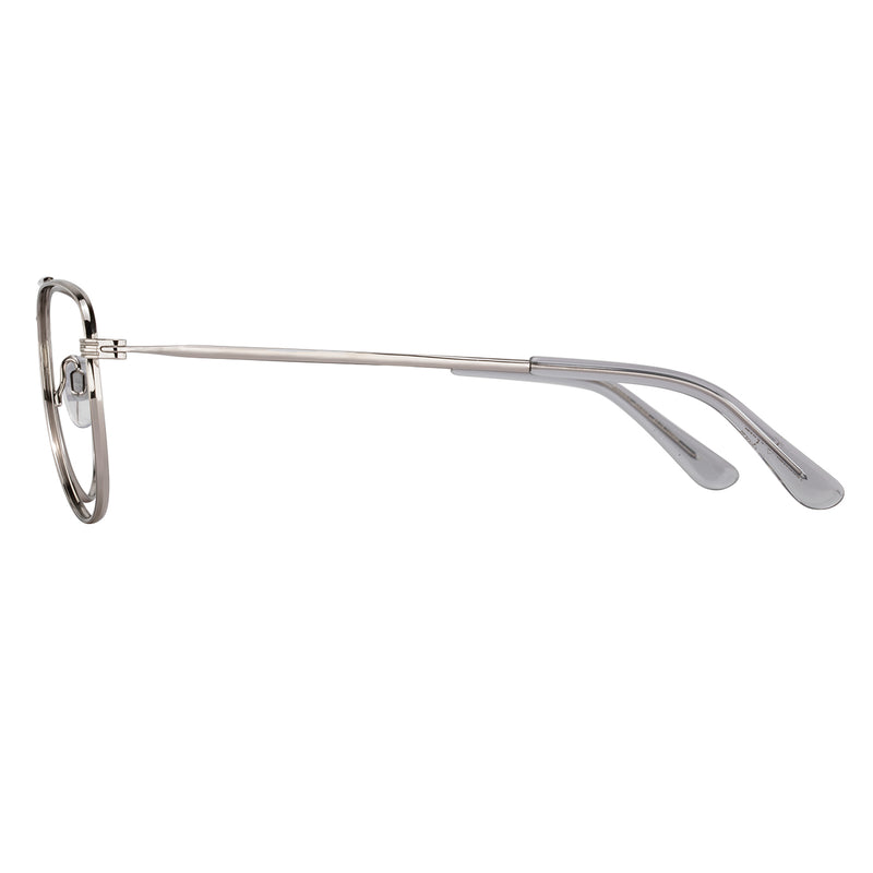 American Optical - Brooks - Silver - Aviator - Metal - Eyeglasses