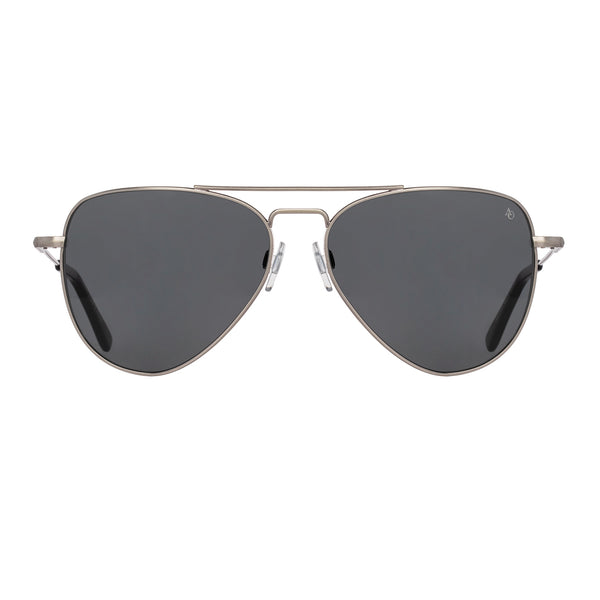 American Optical - Fletcher - Pewter - Grey Polarized Lenses - Aviator - Metal - Polarized - Sunglasses