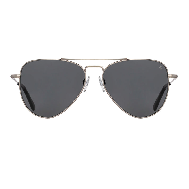 American Optical - Fletcher - Pewter - Grey Polarized Lenses - Aviator - Metal - Polarized - Sunglasses