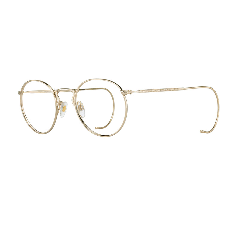 American Optical - Sampson - Light Gold - Cable Temples - Metal - Eyeglasses