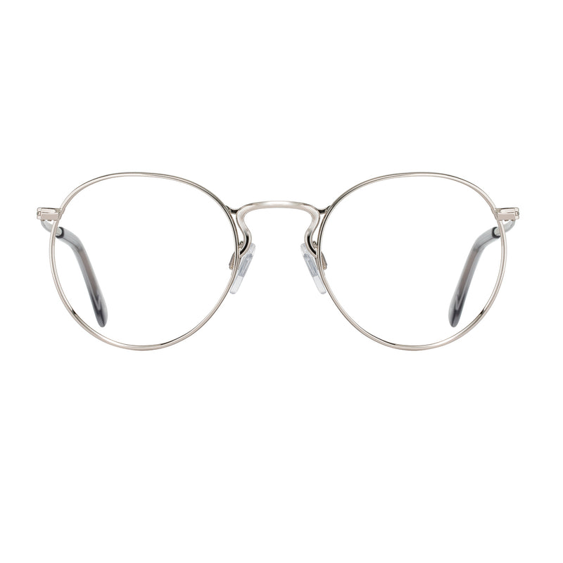 American Optical - Sampson - Silver - Standard Temples - Round - Metal - Eyeglasses