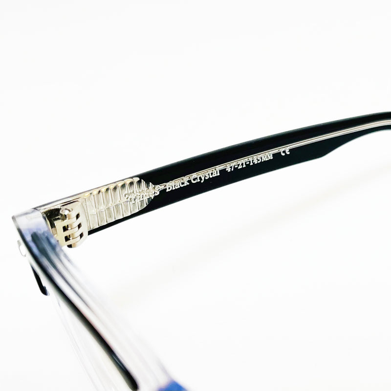American Optical - Times - Black Crystal - Browline - Brow-line - Eyeglasses - Plastic - Classic