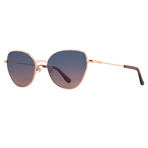 American Optical - Whitney - Rose Gold / SunVogue Pink Gradient Polarized Tinted Lenses - Cat-eye - Cateye - Metal - sunglasses
