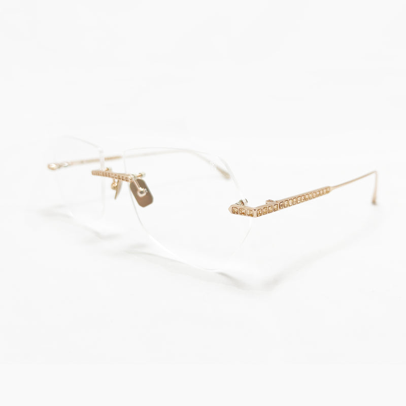 Anna-Karin Karlsson - Crystal Optical 2.0 Pilot - Rose Gold - Rimless - Eyeglasses - Luxury Eyewear