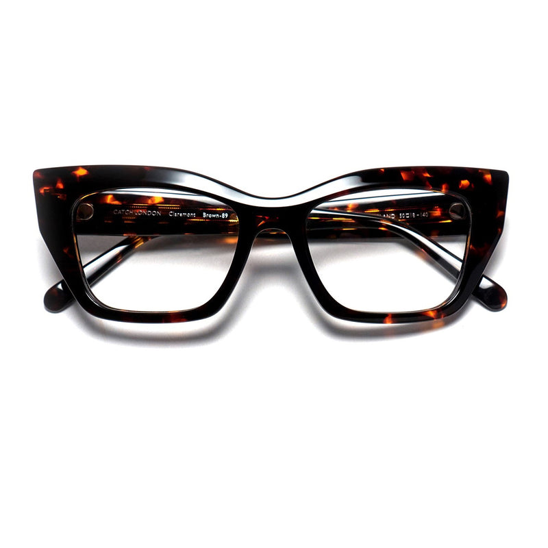 Catch London - Claremont - Brown-89 - Rectangle - Cat-eye - Plastic - Acetate - Eyeglasses