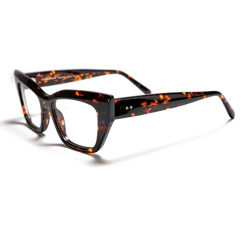 Catch London - Claremont - Brown-89 - Rectangle - Cat-eye - Plastic - Acetate - Eyeglasses