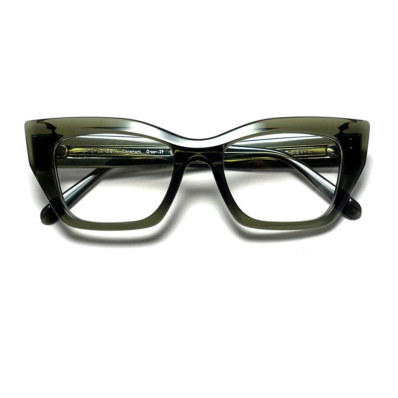 Catch London - Claremont - Green-29 - Rectangle - Cat-eye - Plastic - Acetate - Eyeglasses