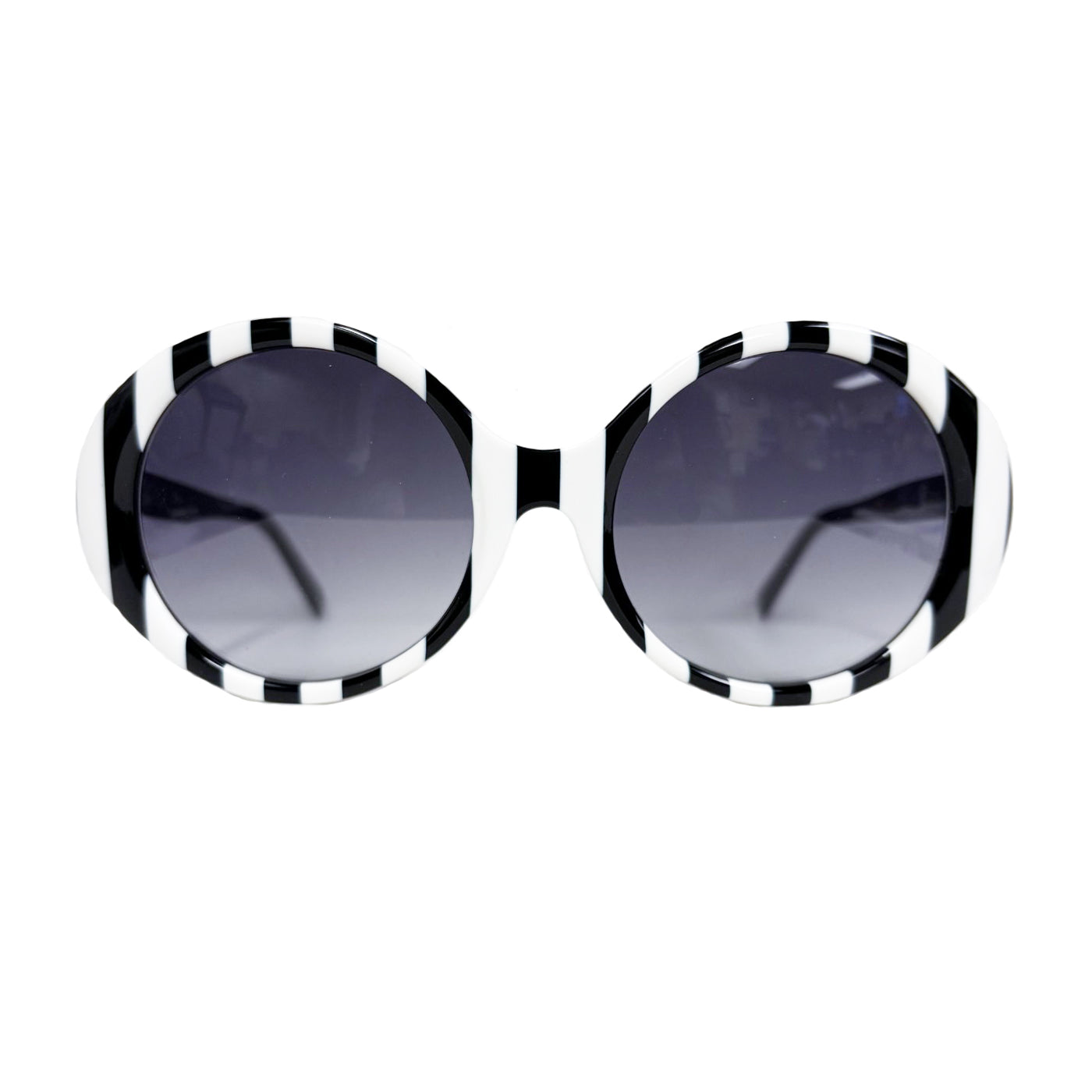 Juicy Couture - black and white stripe sunglasses Juicy Couture Ju 555/F/S - Alternate Fit Sunglasses  main image 3