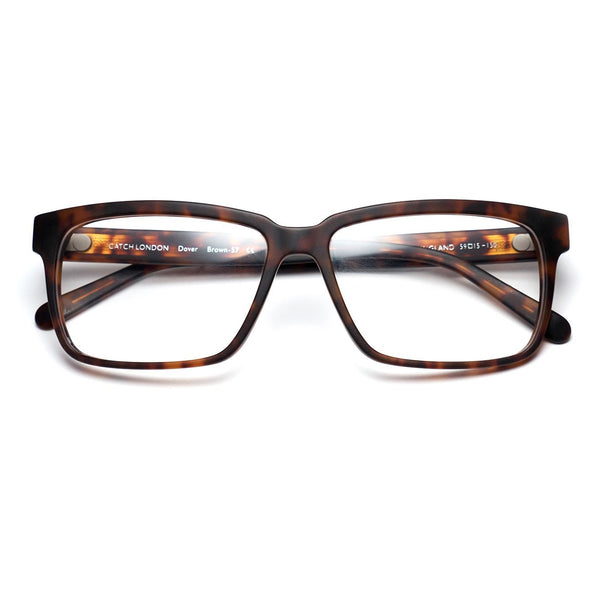 Catch London - Dover - Brown-57 - Tortoise - Rectangle - Plastic - Acetate - Eyeglasses