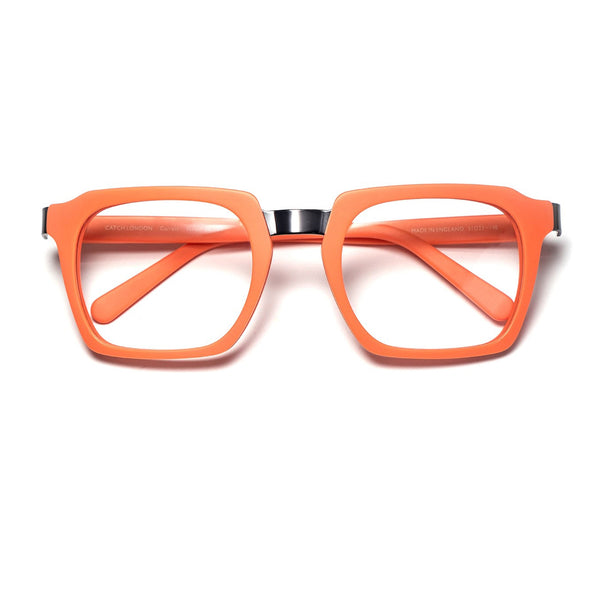 Catch London - Garrett - 06 Orange - Rectangle - Plastic - Acetate - Eyeglasses