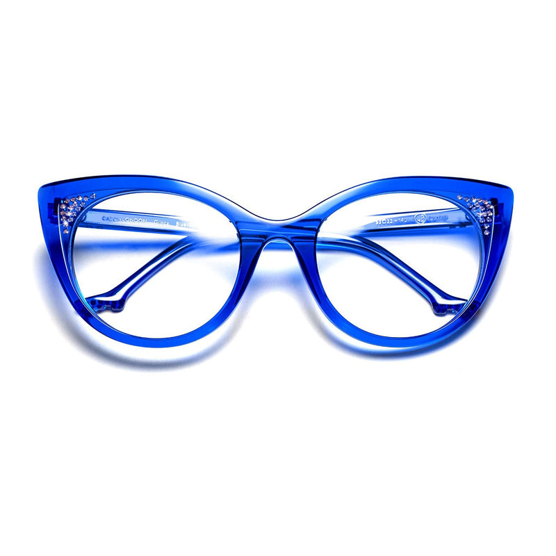 Catch London - Glinda - Blue-38 - Blue - Cat-eye - Cateye - Plastic - Acetate - Eyeglasses