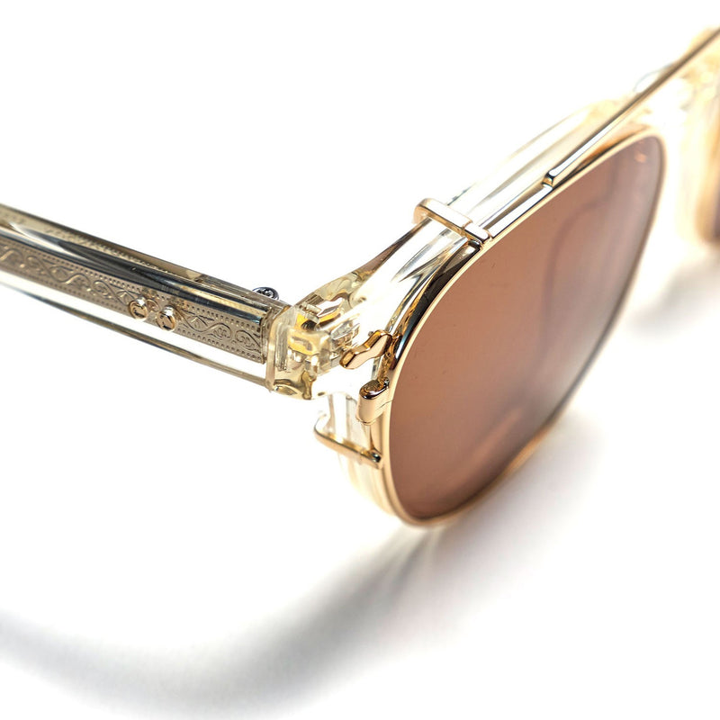 Catch London - Rebel - 04 - Champagne Crystal - Gold - Sunclip - Sun-clip - Sunglass Clip - Rebel Without A Cause - James Dean - Eyeglasses