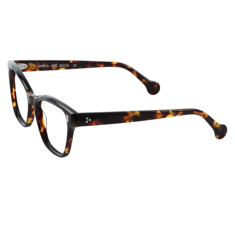 EyeOs - Amelia - EBT - Ebony Tortoise - Rectangle - Reading Glasses - Blue Light - Readers