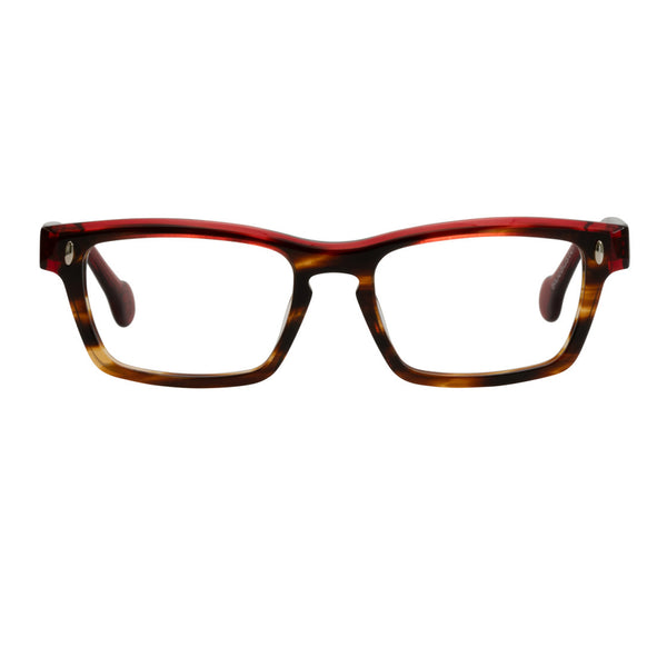 EyeOs - Kenny - REG - Red / Havana - Rectangle - Zyl - Acetate - Plastic - Reading Glasses