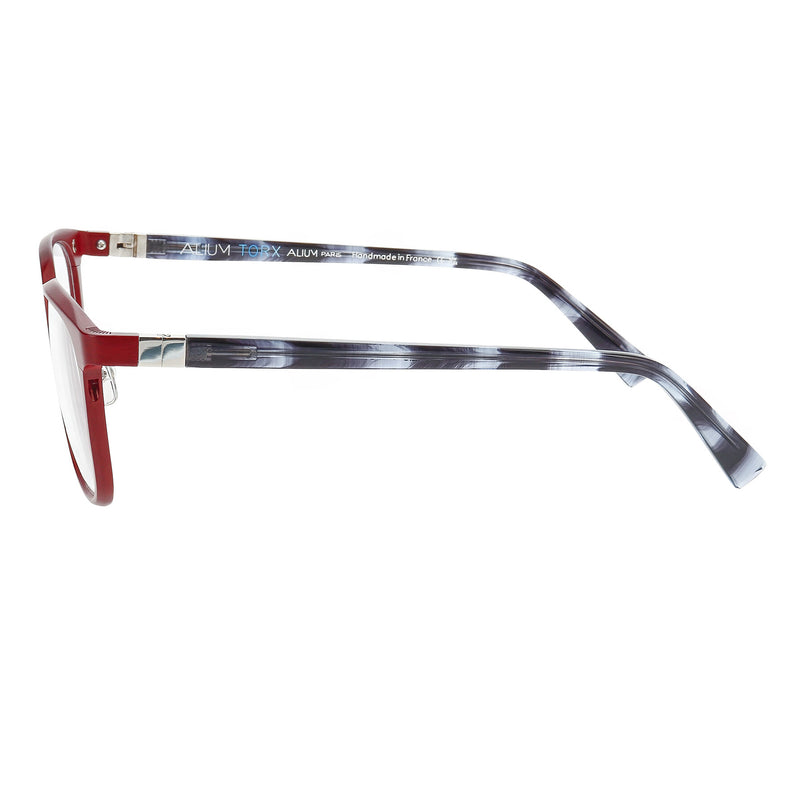 Face A Face - Alium Torx 2 - 0028 - Red / Blue Smoke - Rectangle - Aluminum - Metal - Zyl - Acetate - Eyeglasses