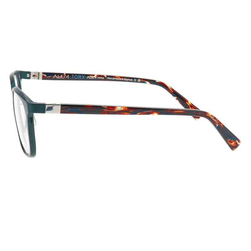 Face A Face - Alium Torx 2 - 9714 - Green / Havana - Rectangle - Aluminum - Metal - Zyl - Acetate - Eyeglasses