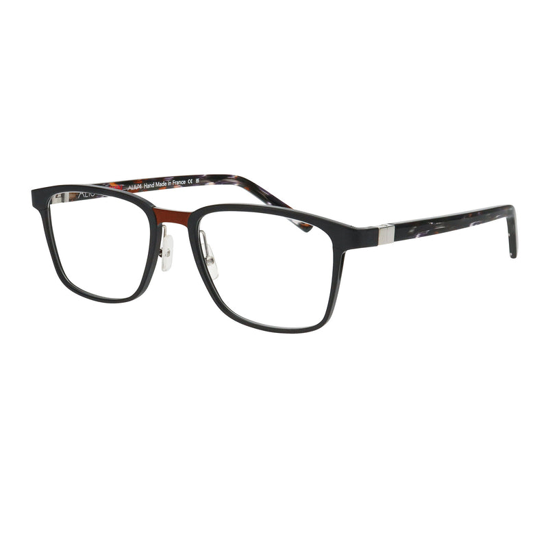 Face A Face - Alium Town 2 - 9090 - Black / Bronze / Multi - Metal - Aluminum - Aluminium - Rectangle - Eyeglasses