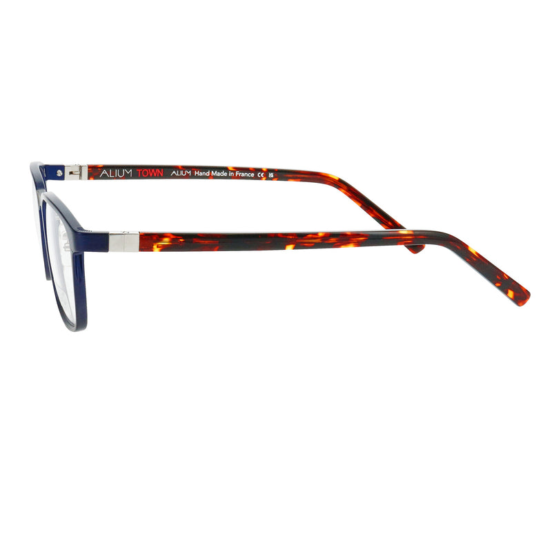 Face A Face - Alium Town 2 - 957 - Navy / Silver / Havana - Metal - Aluminum - Aluminium - Rectangle - Eyeglasses