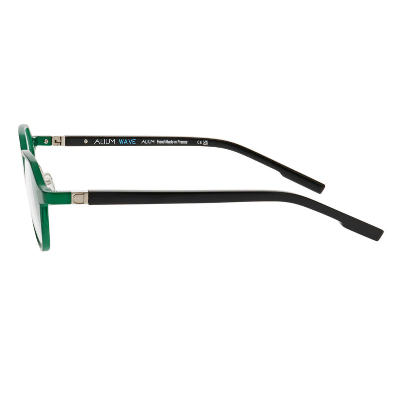 Face A Face - Alium Wave 1 - 9033 - Green / Black - Aluminum - Metal - Round - Rectangle - Hexagonal - Eyeglasses