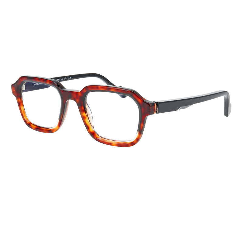 Face A Face - Barry 1 - 1022 - Havana / Black - Rectangle - Acetate - Plastic - Eyeglasses