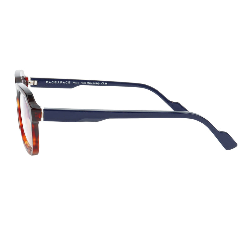 Face A Face - Barry 2 - 1022 - Havana / Navy - Rectangle - Acetate - Plastic - Eyeglasses