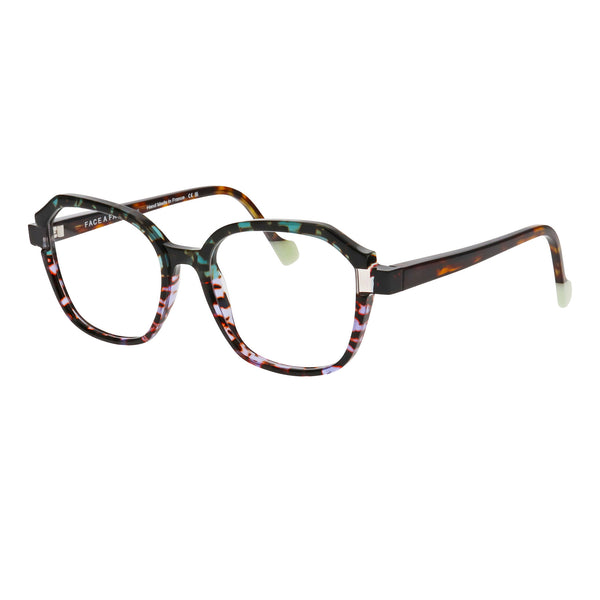 Face A Face - Blink 3 - 6200 - Blue-Pink Havana - Rectangle - Plastic - Eyeglasses