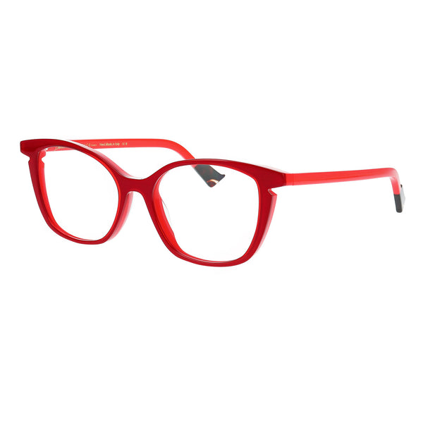 Face A Face - Bocca Fame 3 - 2216 - Ruby / Red - Rectangle - Cateye - Cat-eye - Acetate - Plastic - Eyeglasses