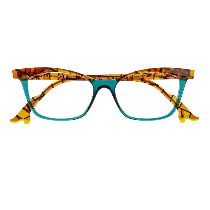 Face A Face - Bocca Kahlo 2 - 6034 - Mosaic Aqua - Cateye - Cat-eye - Cat eye - Plastic - Eyeglasses