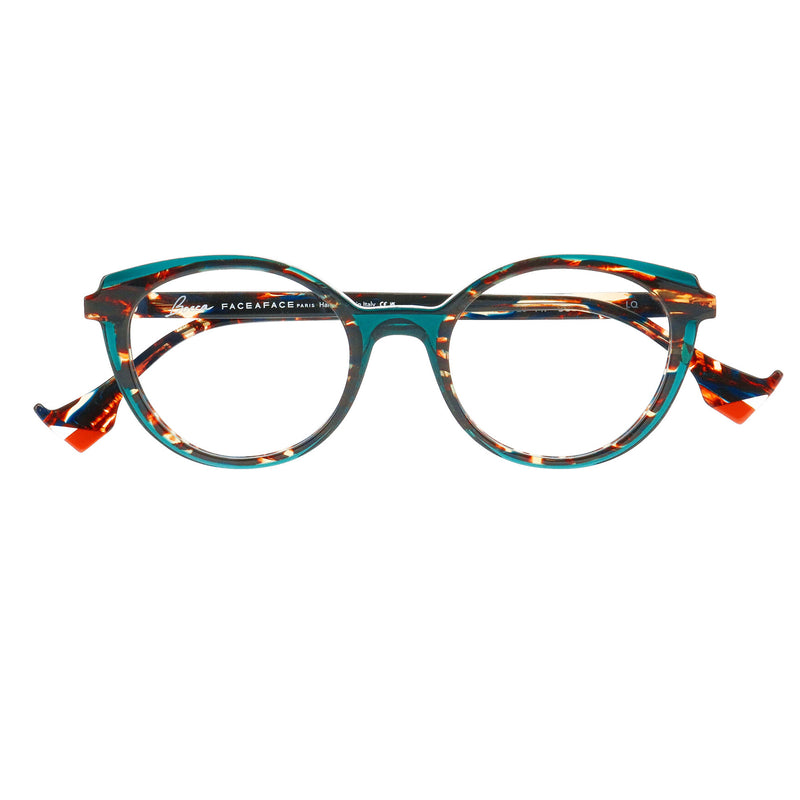 Face A Face - Bocca Naoko 1 - 2215 - Havana / Teal - Cateye Cat-eye - Plastic - Acetate - Eyeglasses