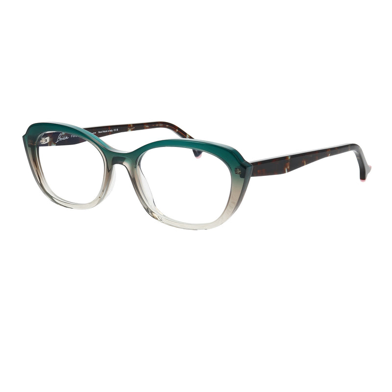 Face A Face - Bocca Plum 1 - 4174 - Green-Grey Fade / Brown - Rectangle - Cat-eye - Cateye - Plastic - Acetate - Eyeglasses